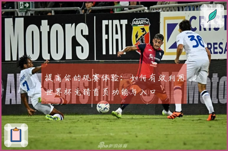 提高你的观赛体验：如何有效利用世界杯竞猜首页功能与入口